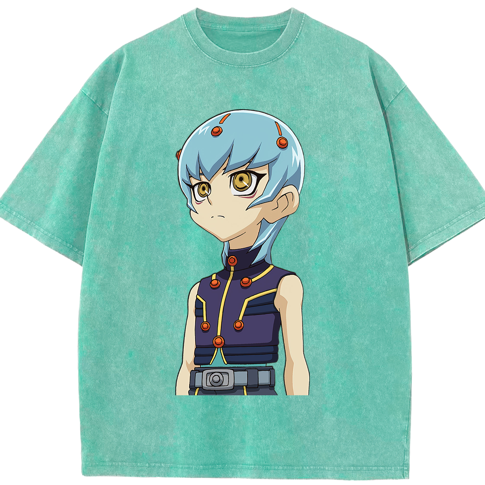 （画像用） 遊☆戯☆王 Yu-Gi-Oh! 綿100% ヴィンテージ風 半袖Tシャツ（フロントプリント）